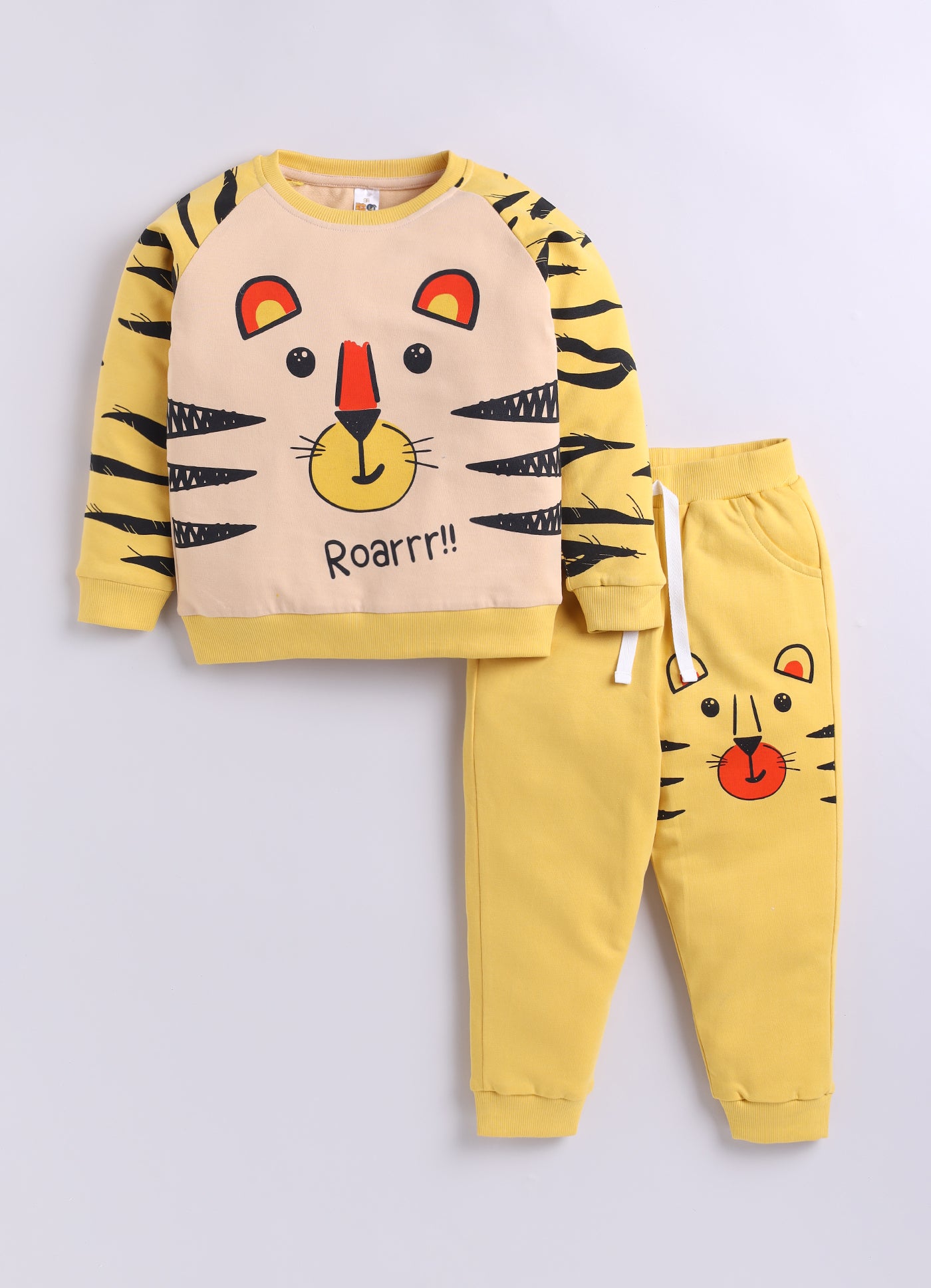 Baby Boys Casual Sweatshirt Track Pants  (MUSTARD YELLOW)
