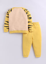 Baby Boys Casual Sweatshirt Track Pants  (MUSTARD YELLOW)