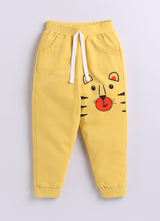 Baby Boys Casual Sweatshirt Track Pants  (MUSTARD YELLOW)