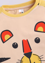 Baby Boys Casual Sweatshirt Track Pants  (MUSTARD YELLOW)