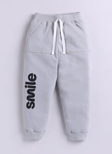 Baby Boys Casual Sweatshirt Track Pants  (BLACK GREY)