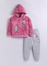 Baby Boys Casual Sweatshirt Track Pants  (PINK)