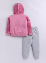 Baby Boys Casual Sweatshirt Track Pants  (PINK)