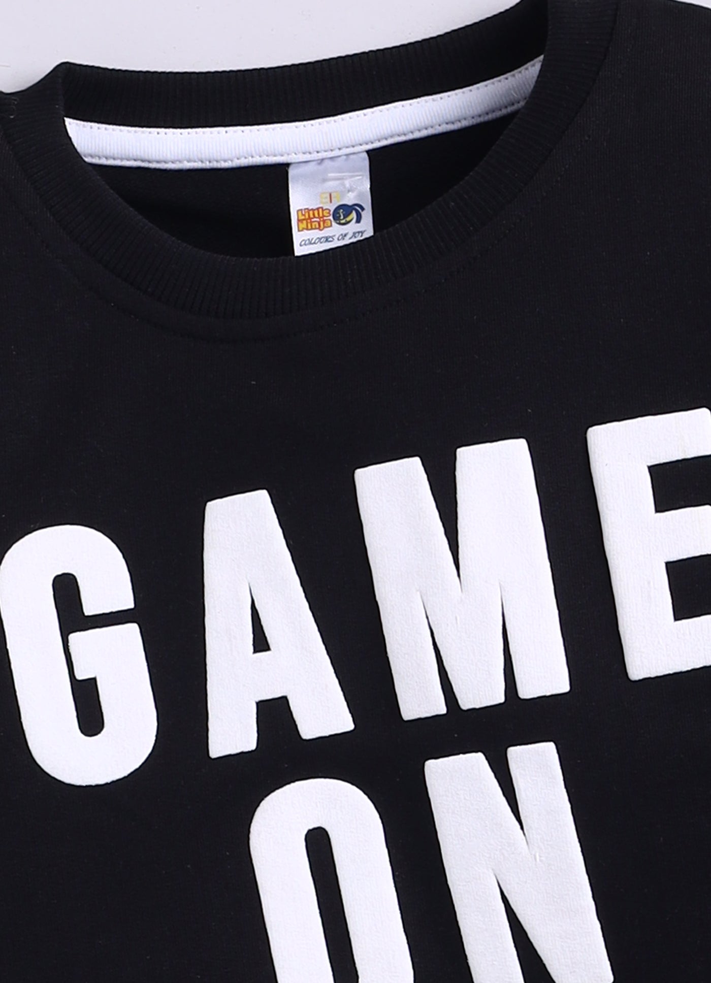 Baby Boys Casual Sweatshirt Track Pants  (Black)