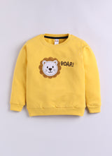 Baby Boys Casual Sweatshirt Track Pants  (YELLOW BLACK)