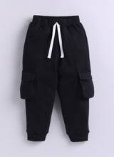 Baby Boys Casual Sweatshirt Track Pants  (YELLOW BLACK)