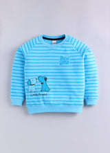 Baby Boys Casual Sweatshirt Track Pants  (BLUE BLACK)