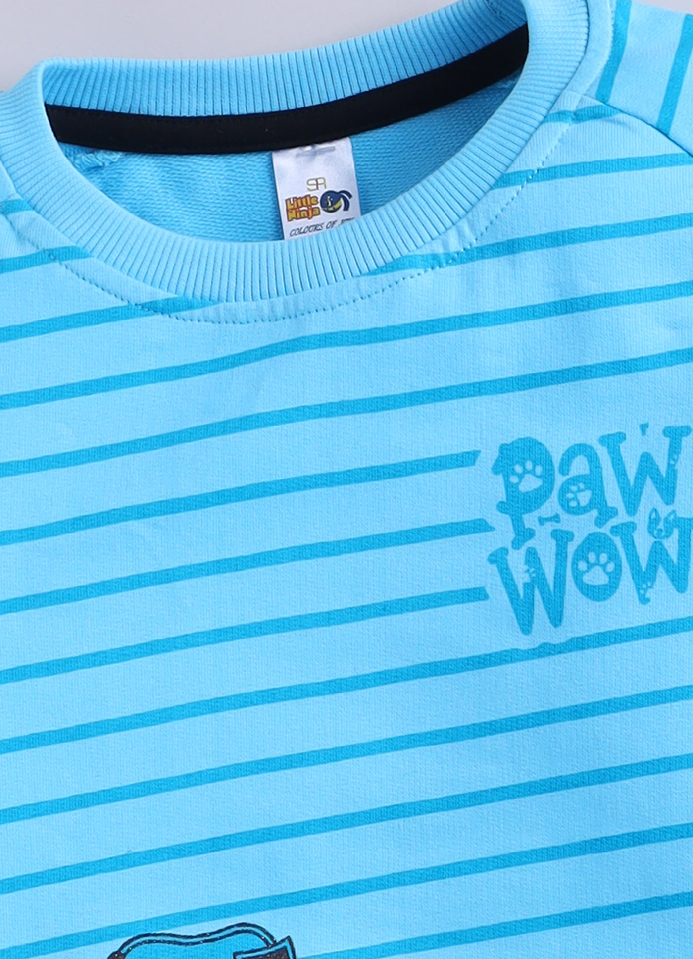 Baby Boys Casual Sweatshirt Track Pants  (BLUE BLACK)