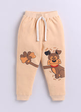 Baby Boys Casual Sweatshirt Track Pants  (BEIGE)