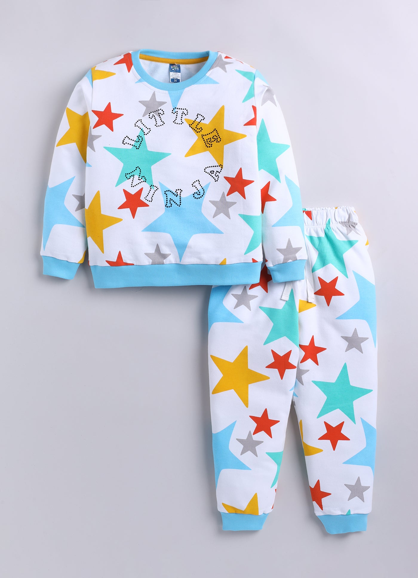 Baby Boys Casual Sweatshirt Track Pants  (WHITE)