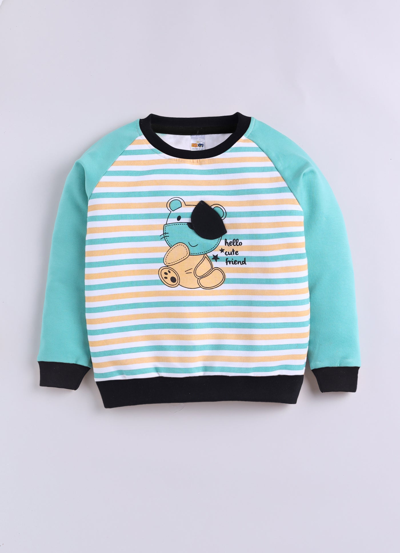 Baby Boys Casual Sweatshirt Track Pants  (SEA GREEN)