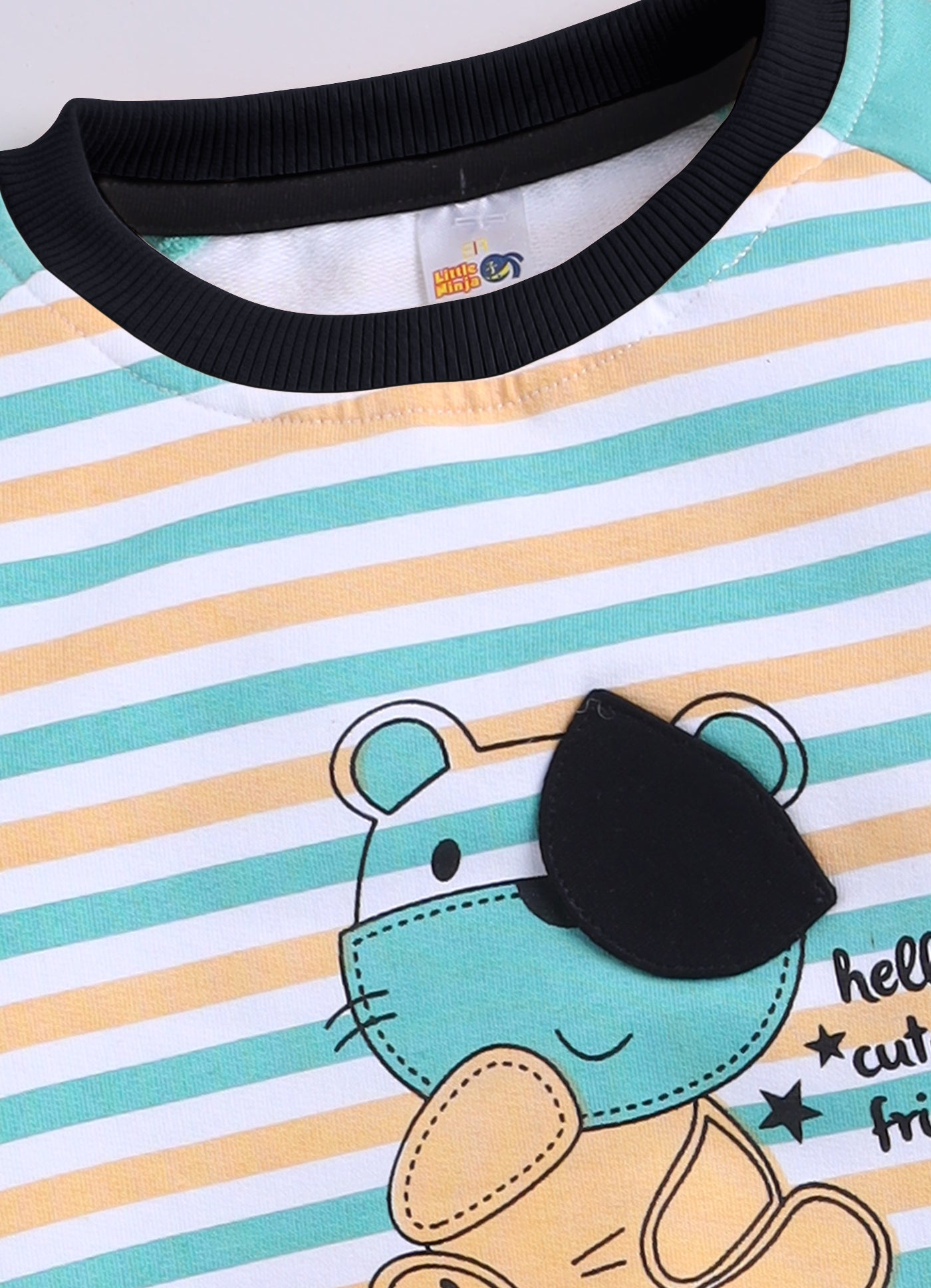 Baby Boys Casual Sweatshirt Track Pants  (SEA GREEN)