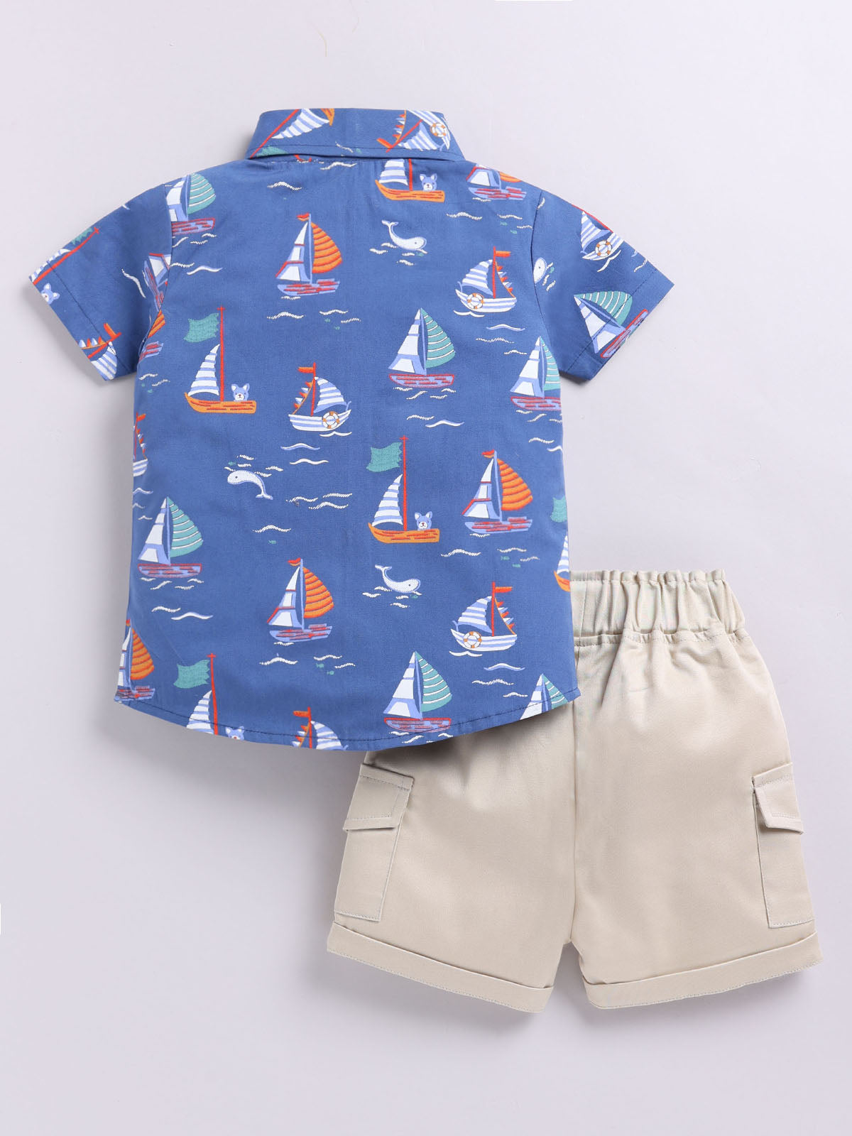 Baby Boys Casual Shirt Shorts  (MULTI)