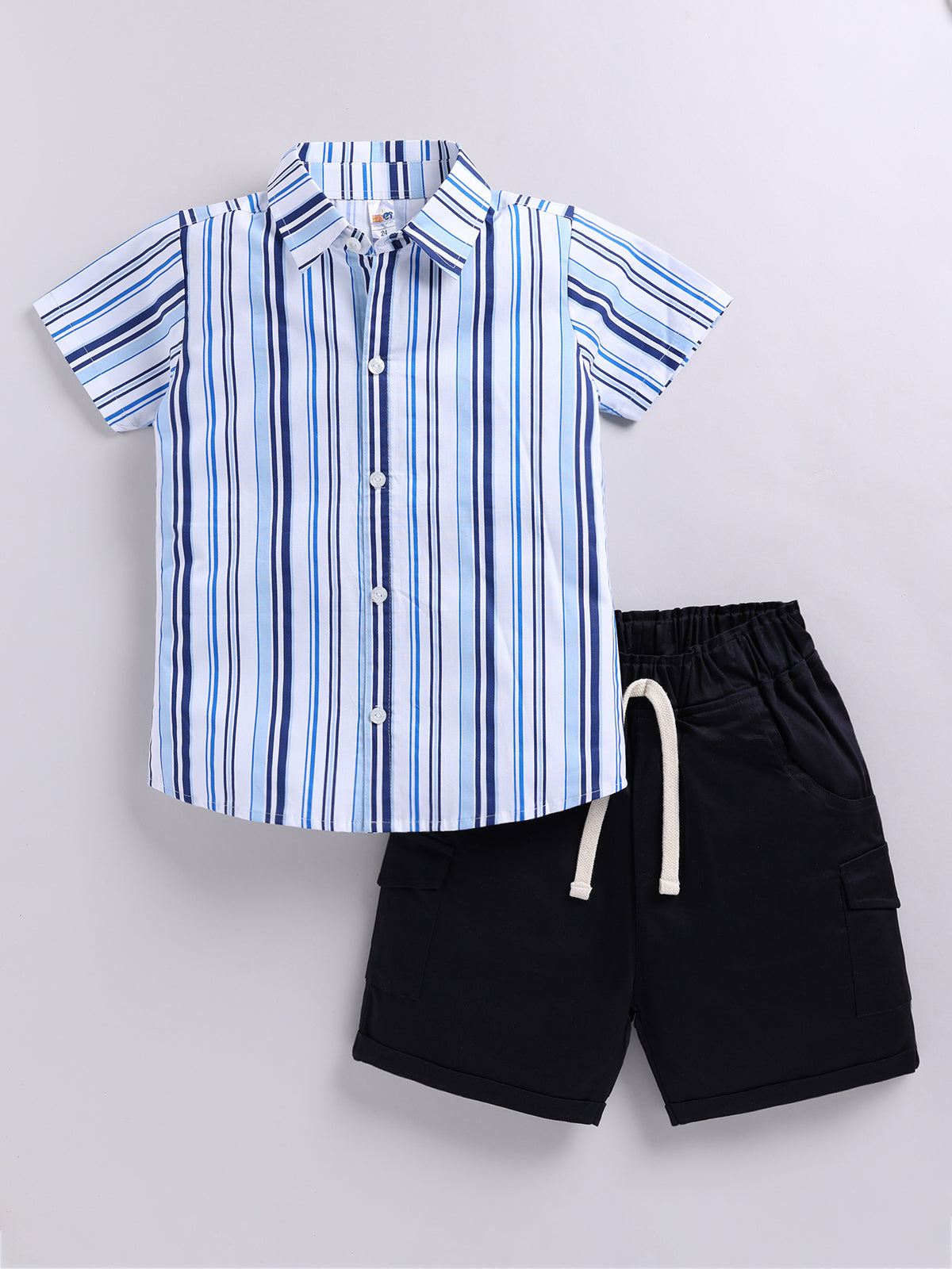 Baby Boys Casual Shirt Shorts  (MULTI)