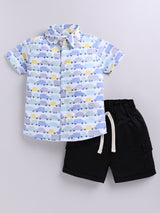 Baby Boys Casual Shirt Shorts  (MULTI)