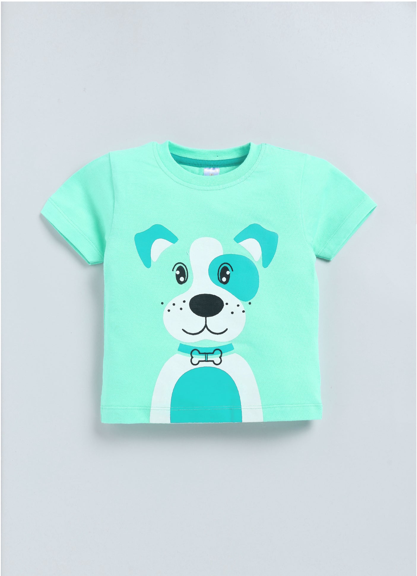 Baby Boys Casual T-shirt Shorts  (SEA GREEN)