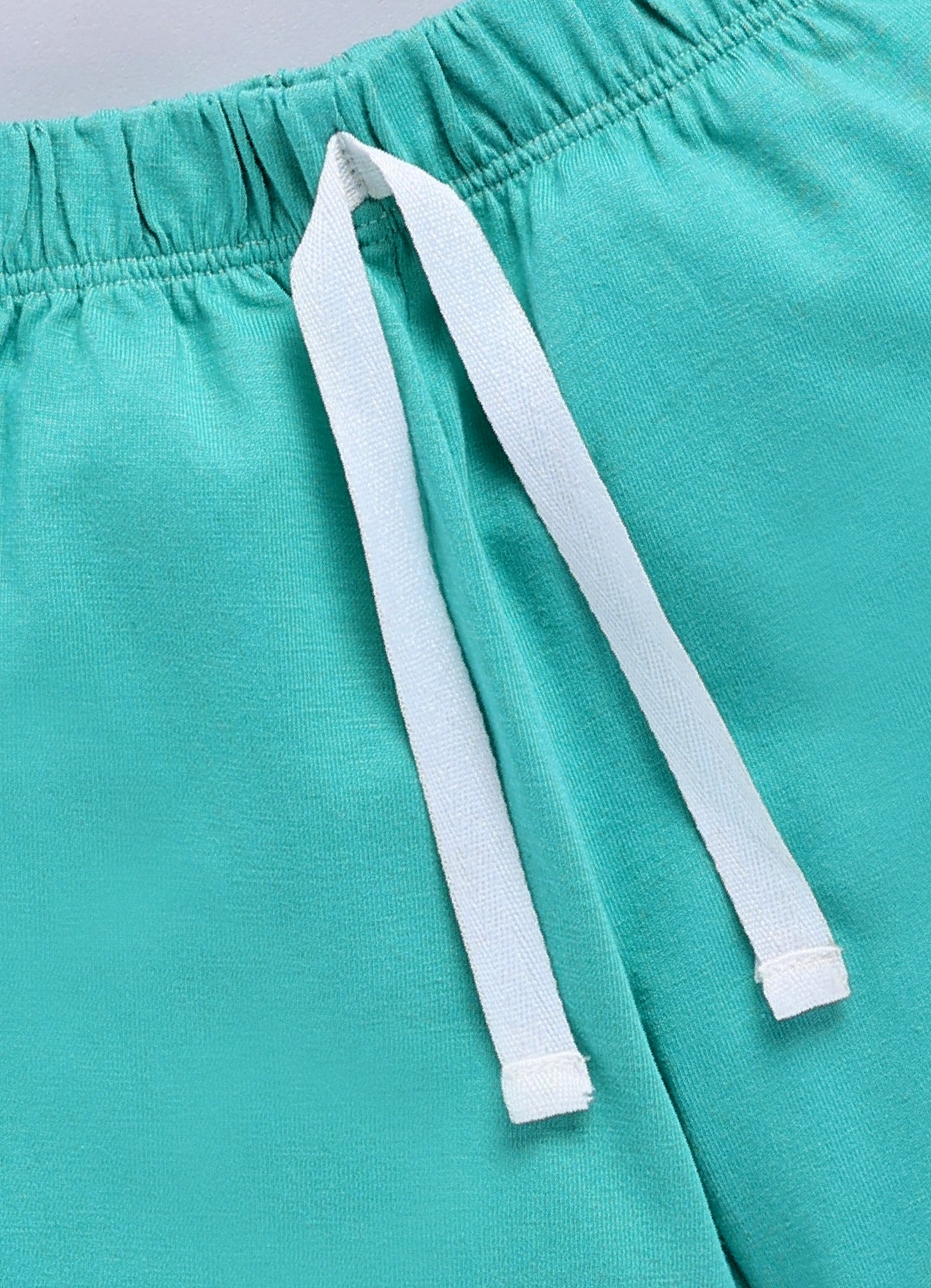 Baby Boys Casual T-shirt Shorts  (SEA GREEN)