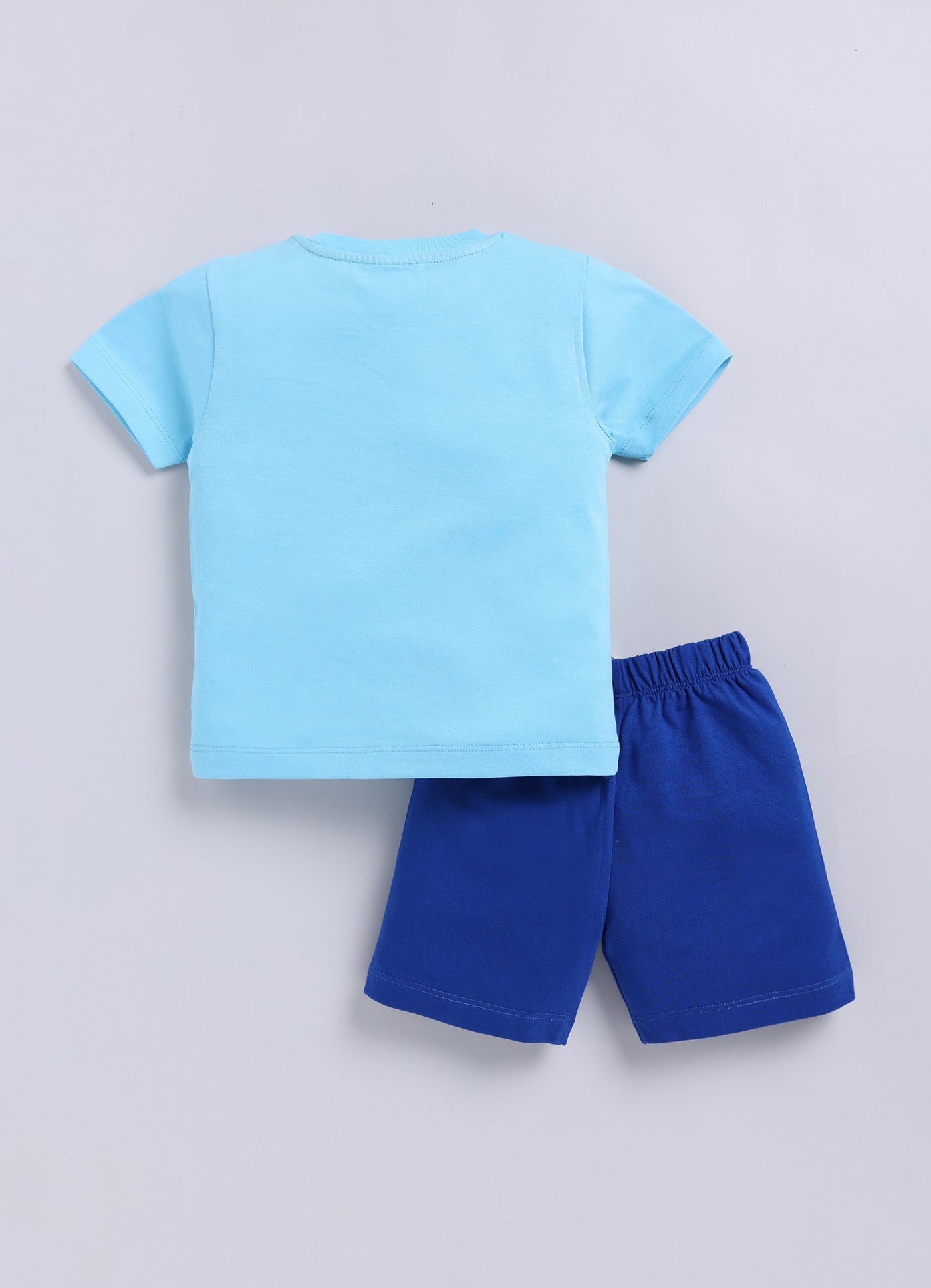 Baby Boys Casual T-shirt Shorts  (SKY)