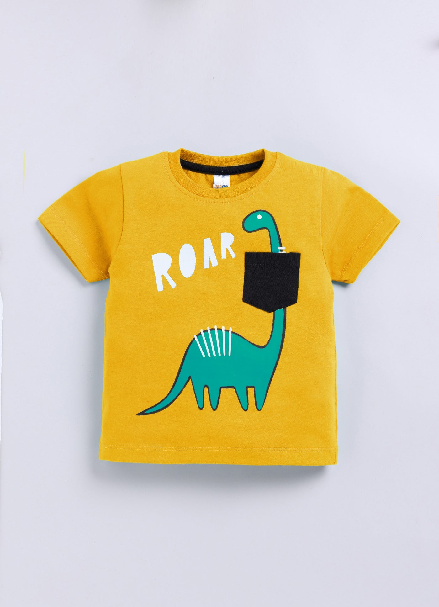 Baby Boys Casual T-shirt Shorts  (YELLOW)