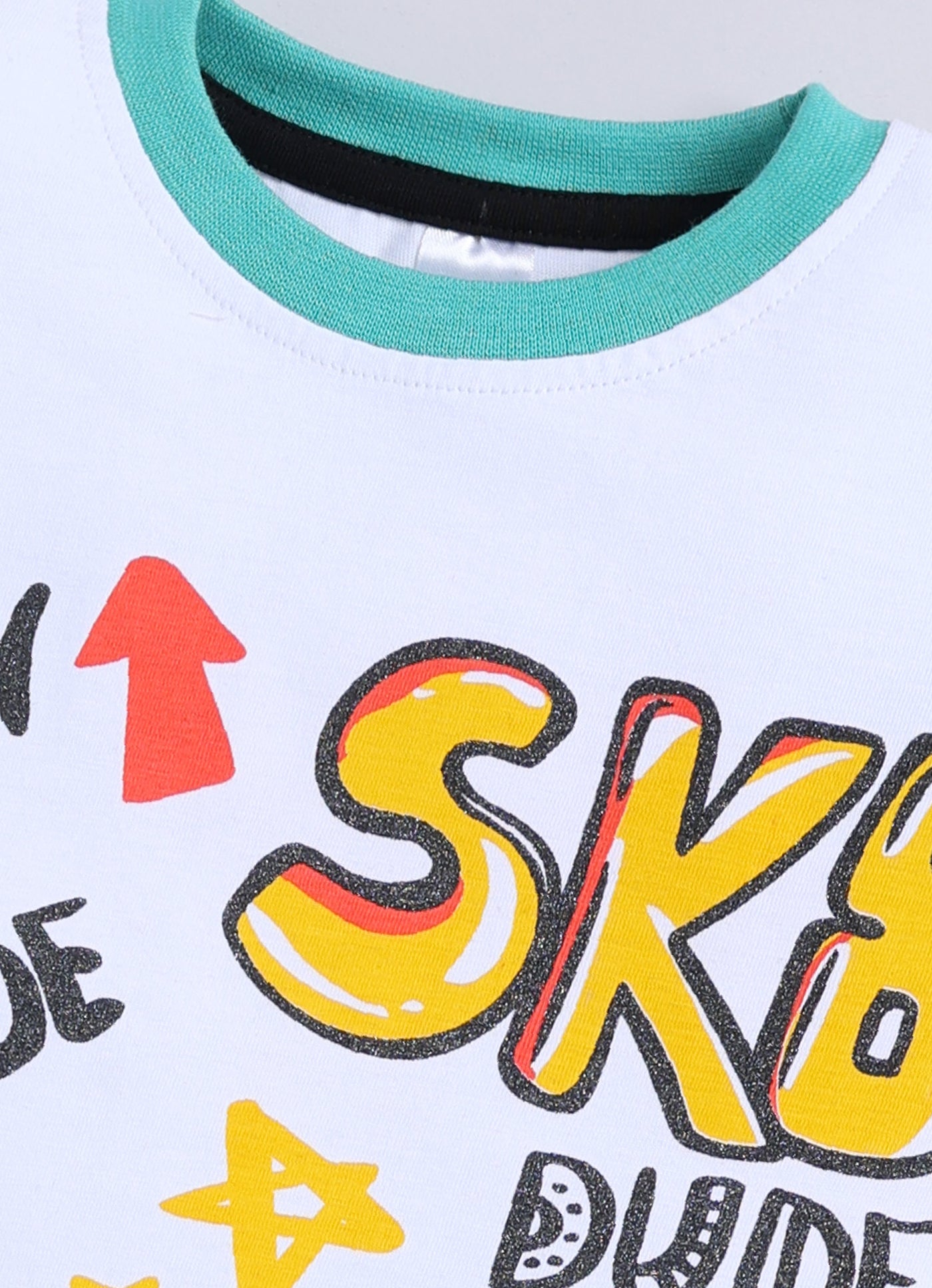 Baby Boys Casual T-shirt Shorts  (SEA GREEN)