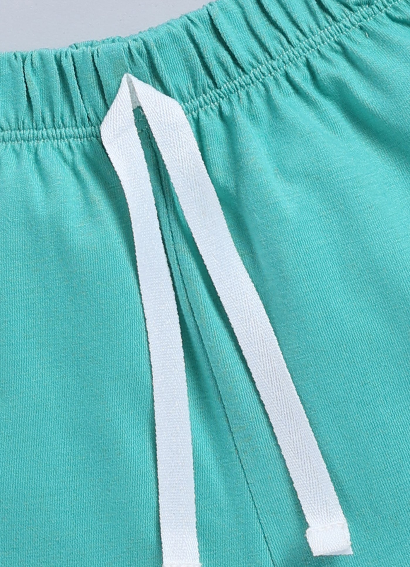 Baby Boys Casual T-shirt Shorts  (SEA GREEN)