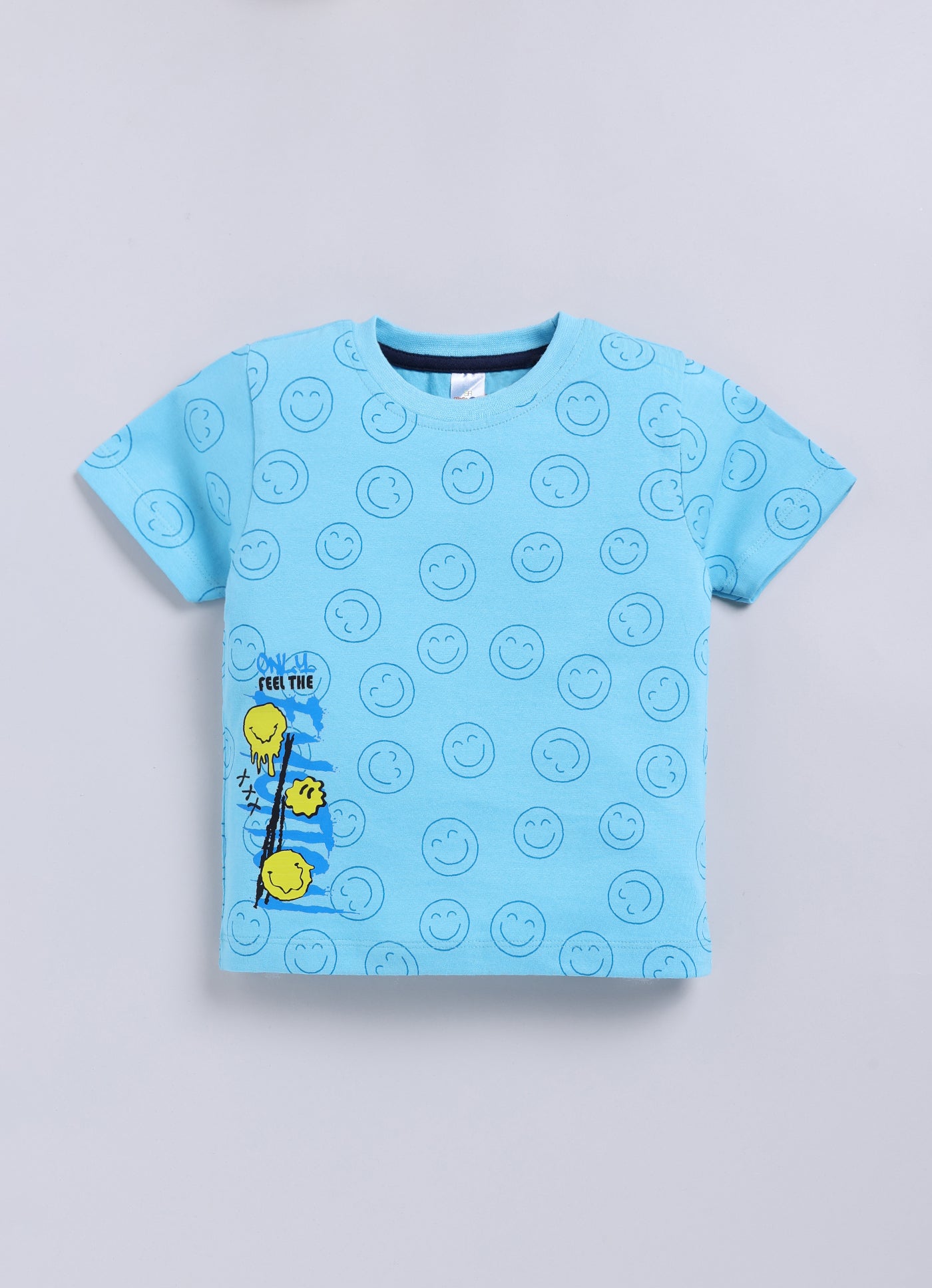 Baby Boys Casual T-shirt Shorts  (BLUE)