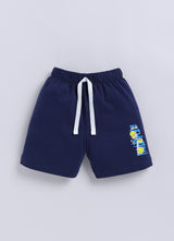 Baby Boys Casual T-shirt Shorts  (BLUE)