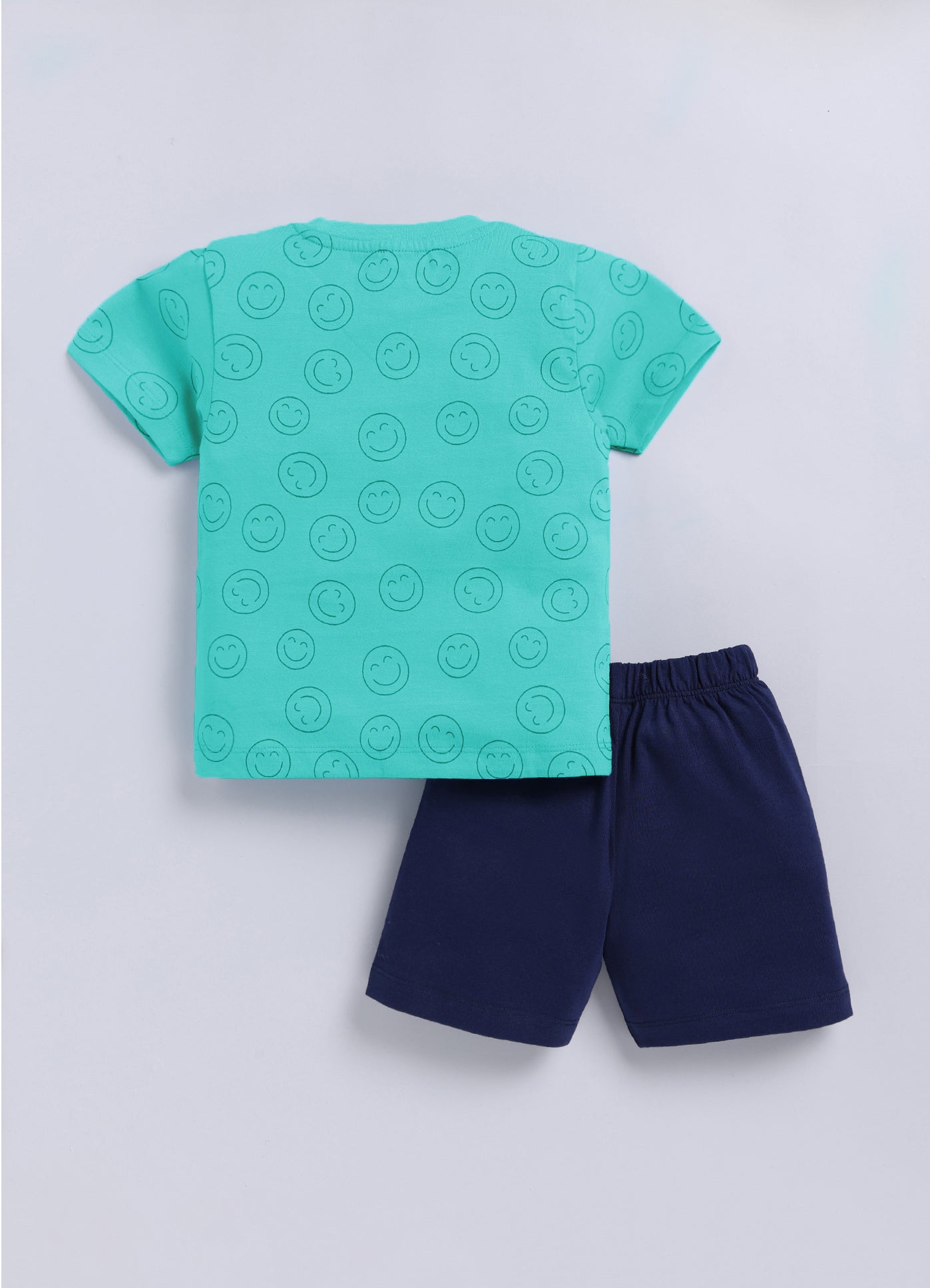 Baby Boys Casual T-shirt Shorts  (GREEN)
