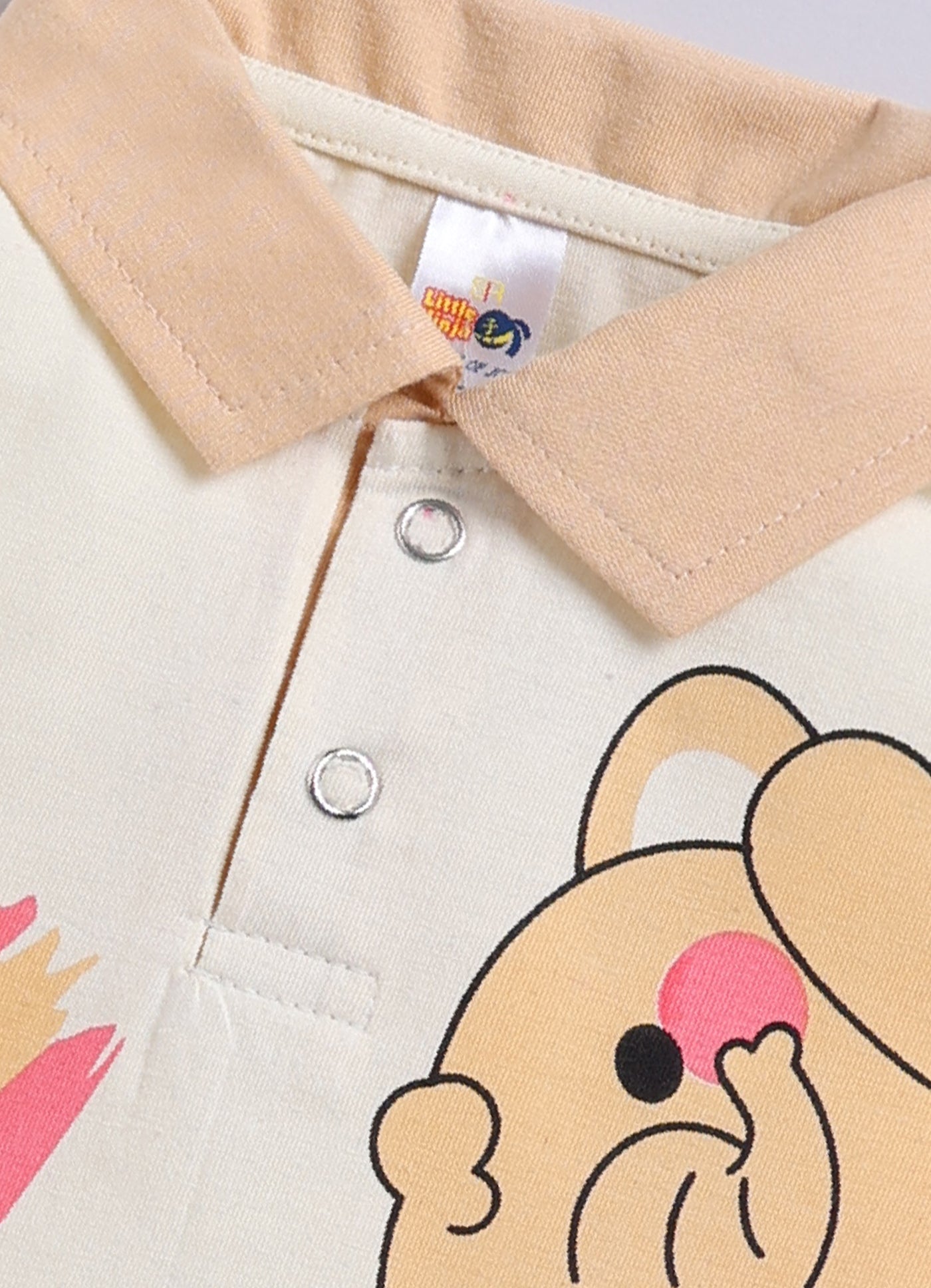 Animal Printed Collared Pure Cotton Co-Ords Set