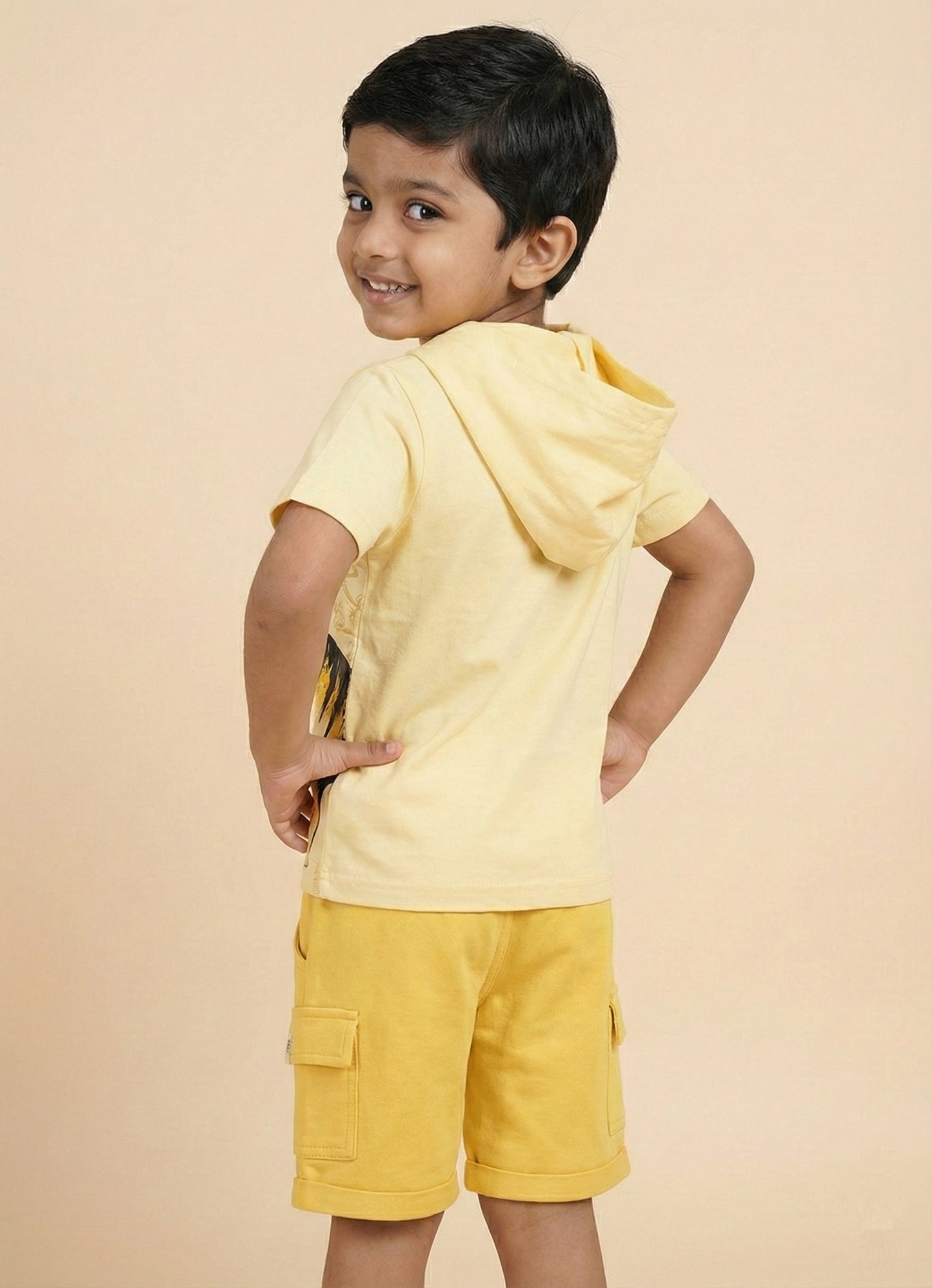 Dinosaur Hooded Pure Cotton Co-Ords Set