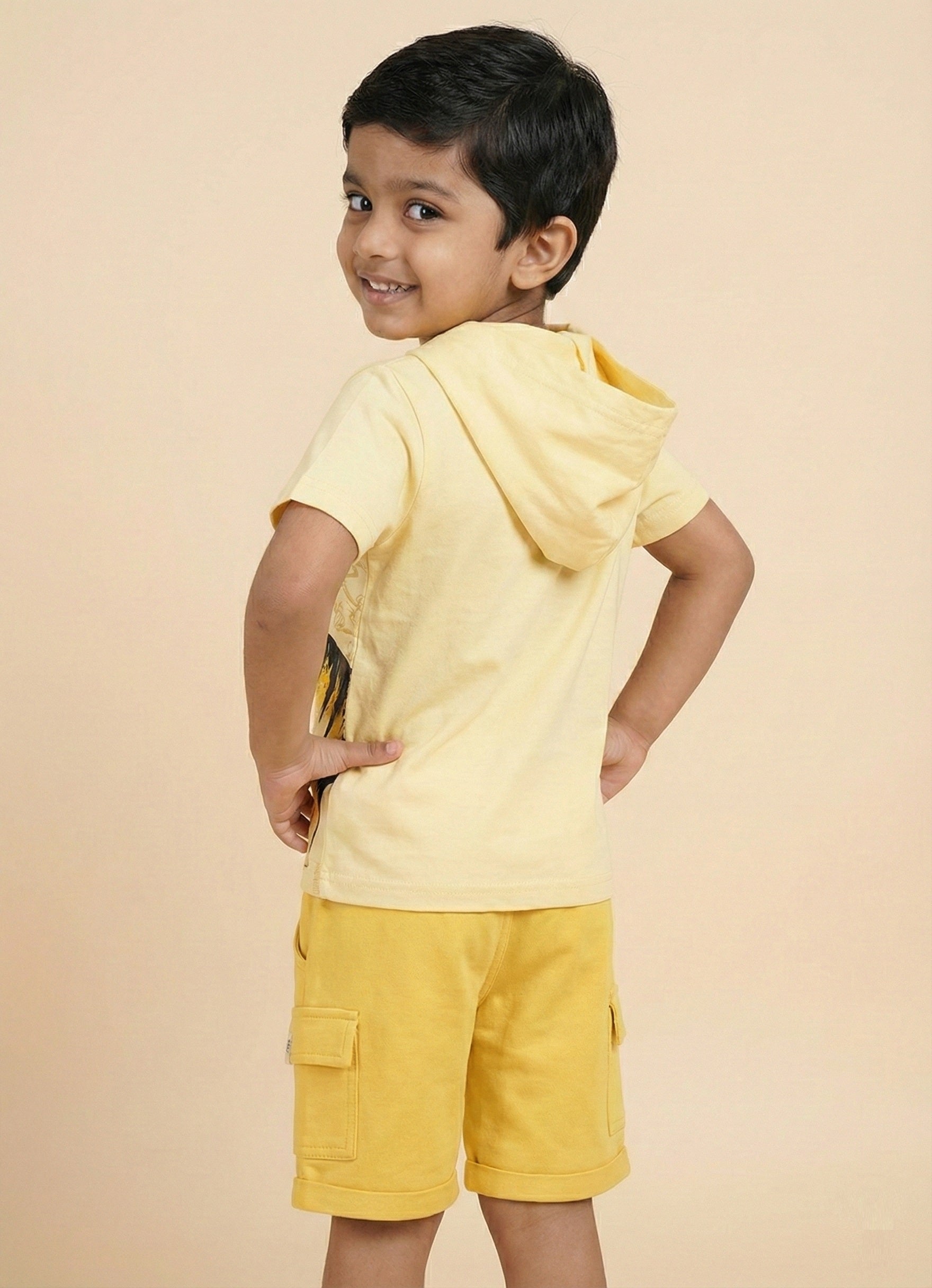 Dinosaur Hooded Pure Cotton Co-Ords Set