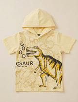 Dinosaur Hooded Pure Cotton Co-Ords Set