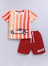 Graphical Printed Pure Cotton Co-Ords Set Pack of 3