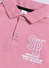 Text Printed Collared Pure Cotton Co-Ords Set