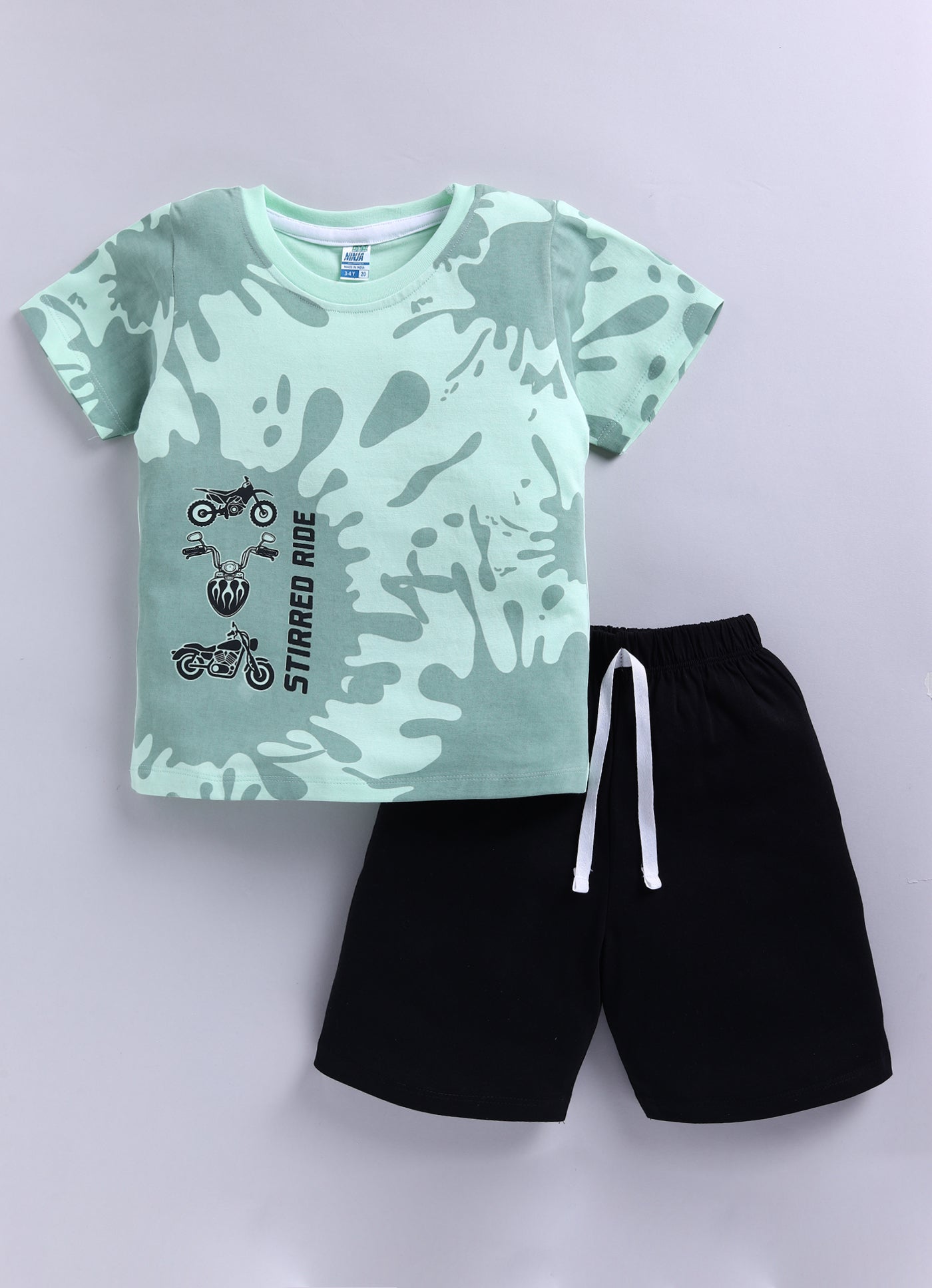 Graphical Printed Pure Cotton Co-Ords Set Pack of 3