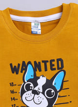 Cute Doggy Printed Pure Cotton Co-Ords Set