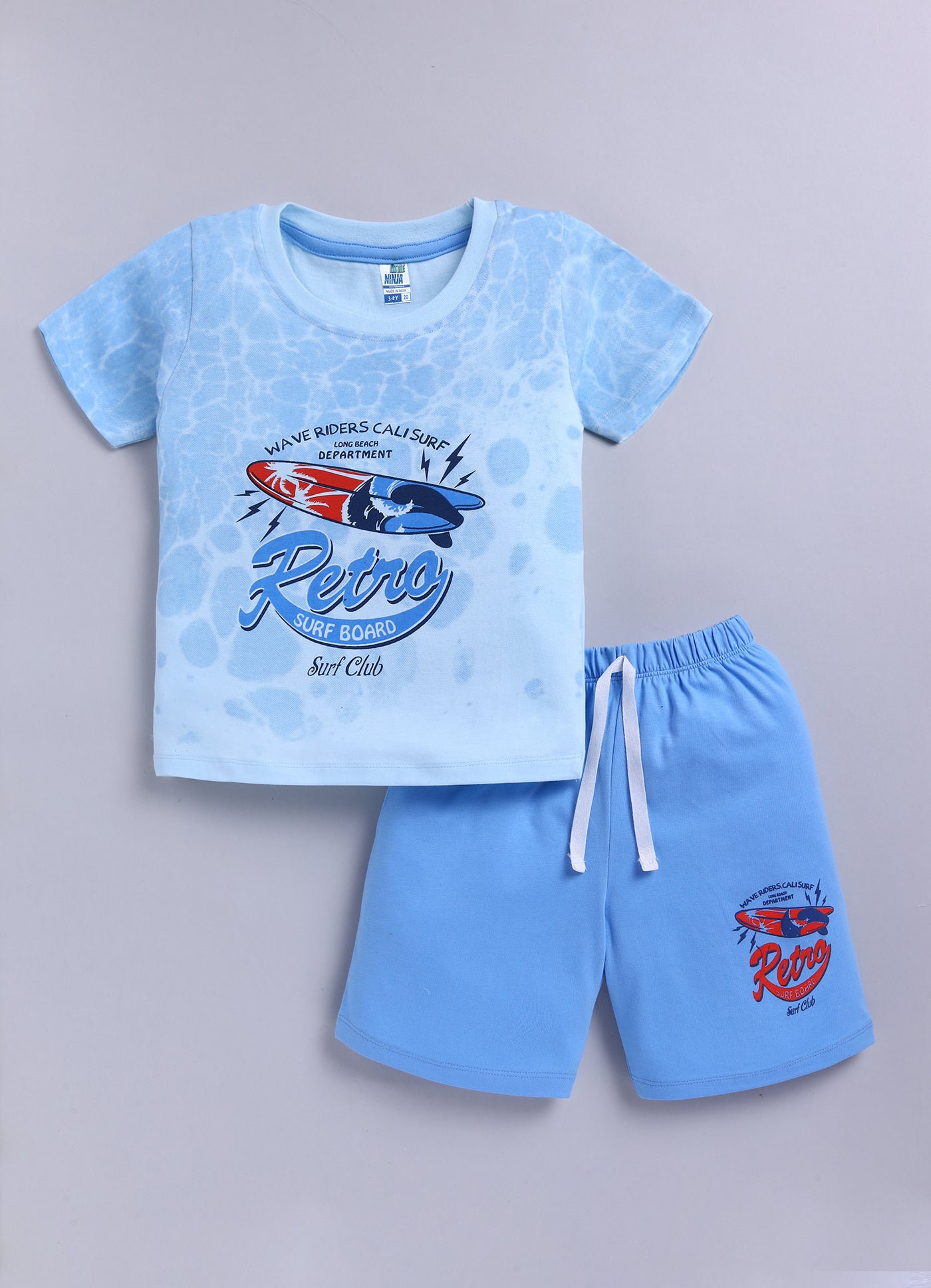 Beach Graphical Printed Pure Cotton Co-Ords Set