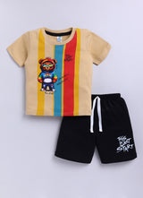Graphical Printed Pure Cotton Co-Ords Set Pack of 3
