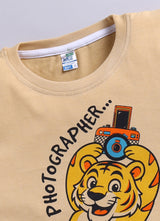 Tiger Printed Pure Cotton Co-Ords Set