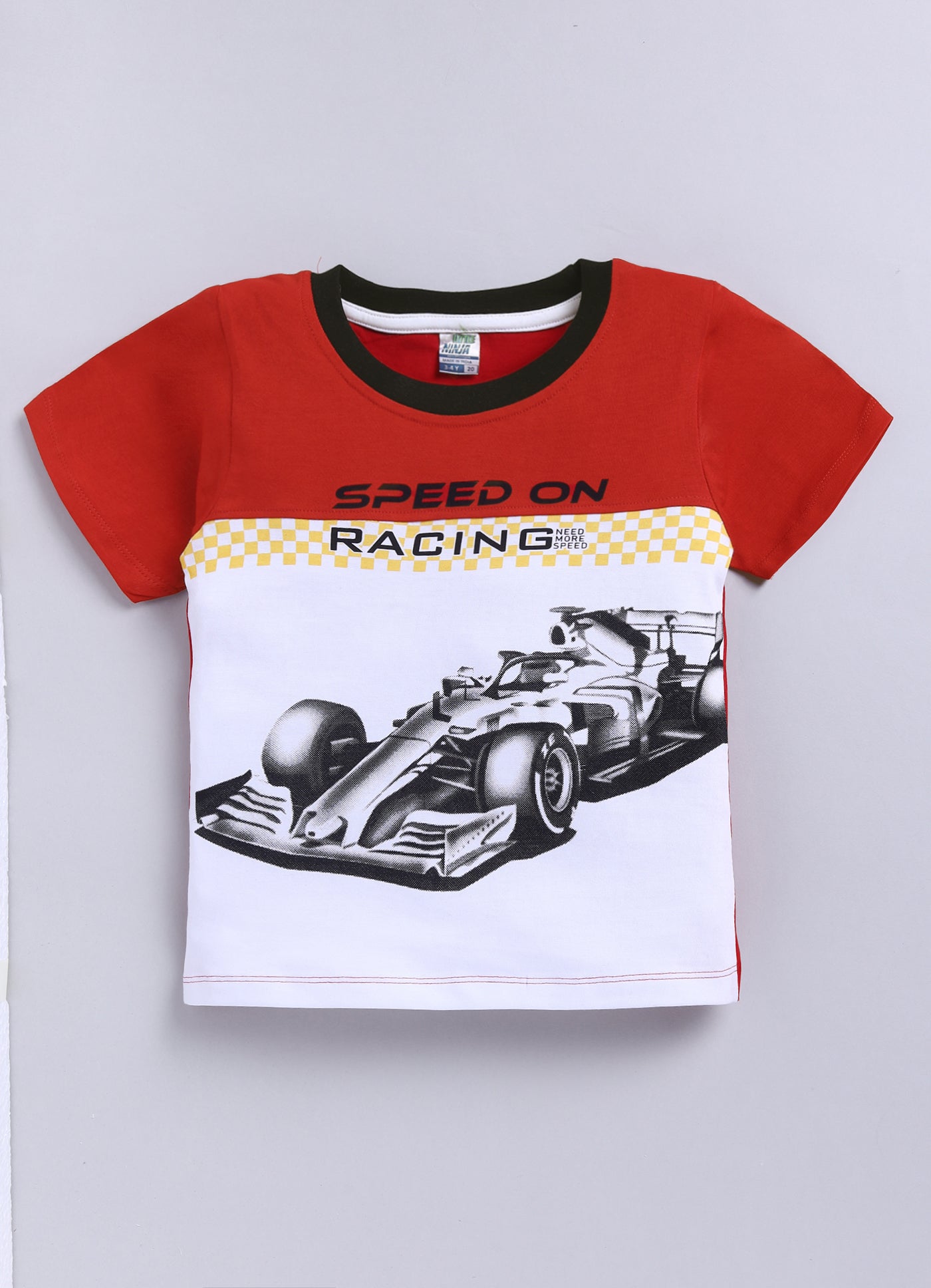 Formula Car Printed Pure Cotton Co-Ords Set