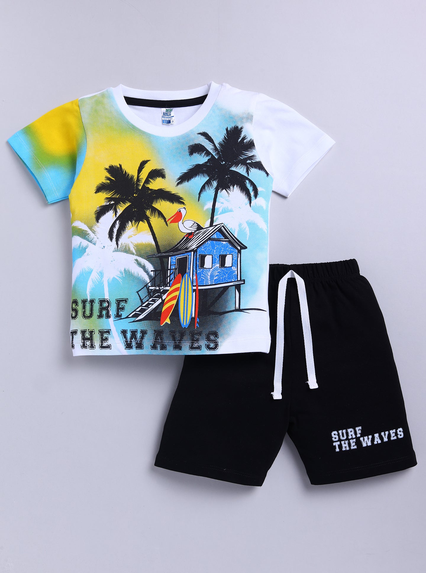 Graphical Printed Pure Cotton Co-Ords Set Pack of 3