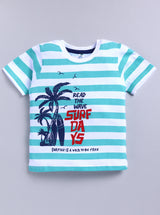 Beach Themed Stripped Pure Cotton Co-Ords Set
