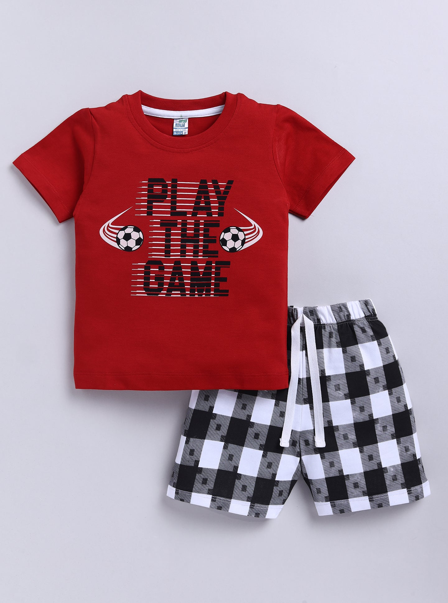 Graphical Printed Pure Cotton Co-Ords Set Pack of 3