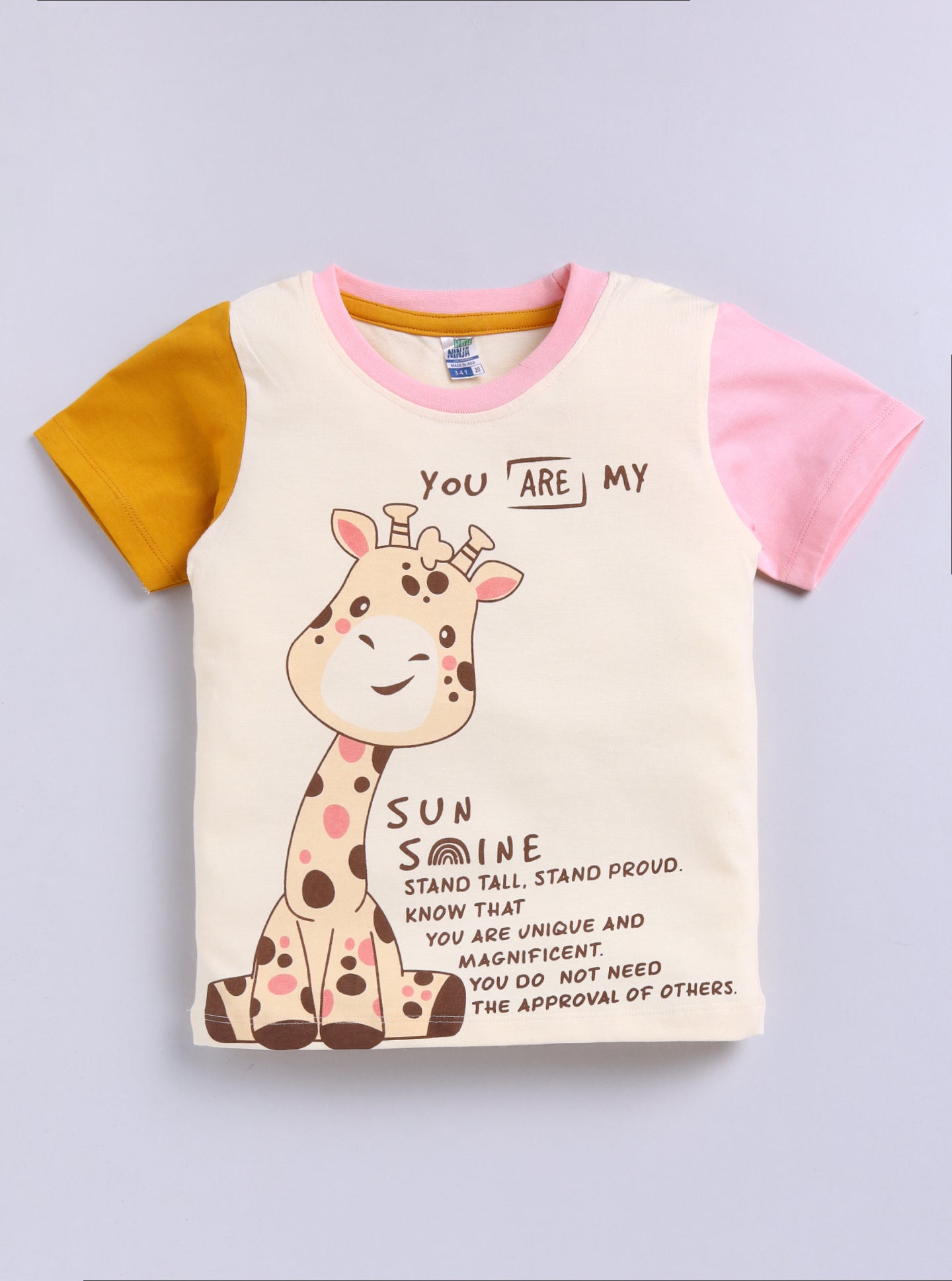 Giraffee Printed Pure Cotton Co-Ords Set