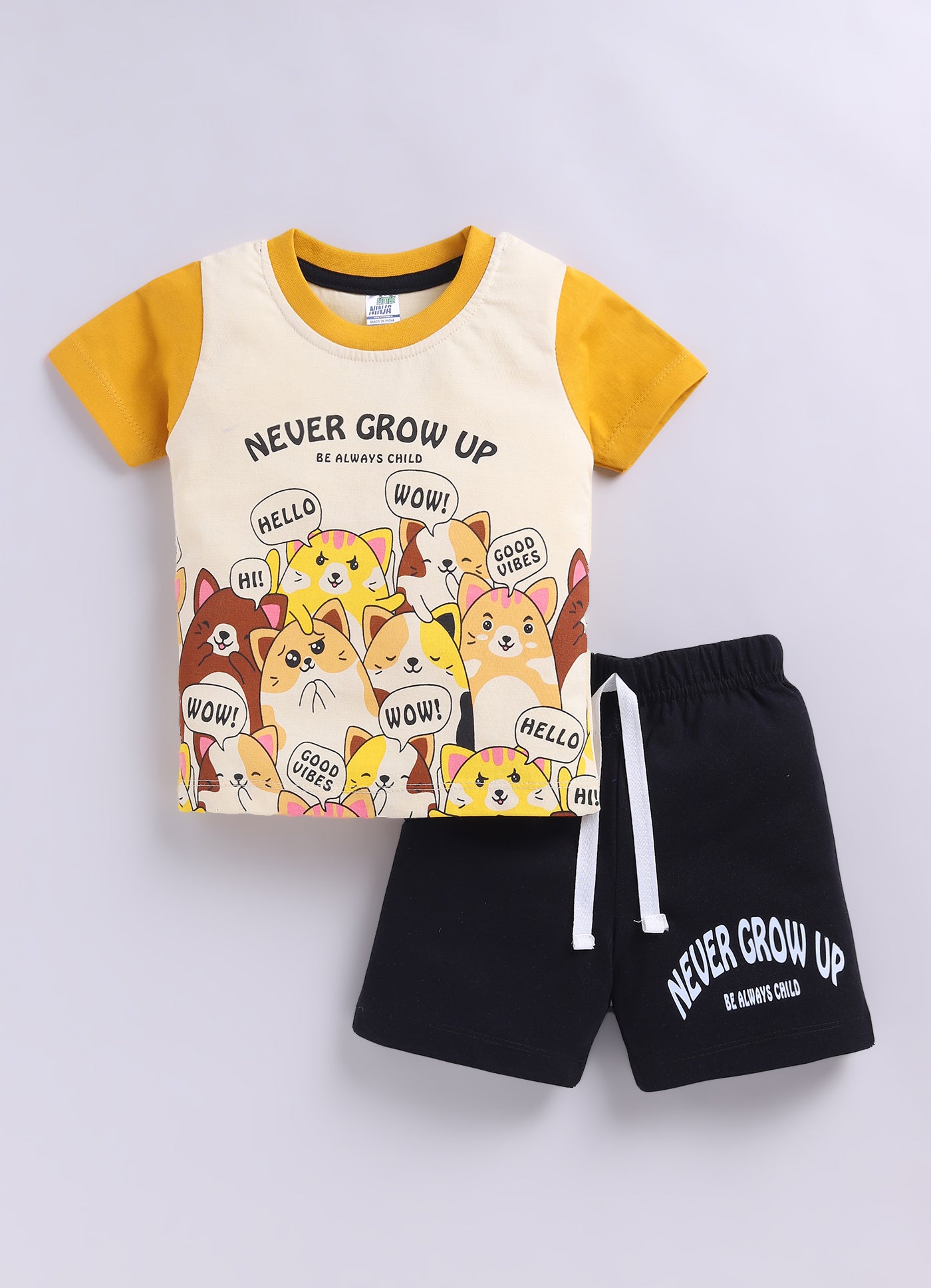 Cute Animal Pure Cotton Co-Ords Set