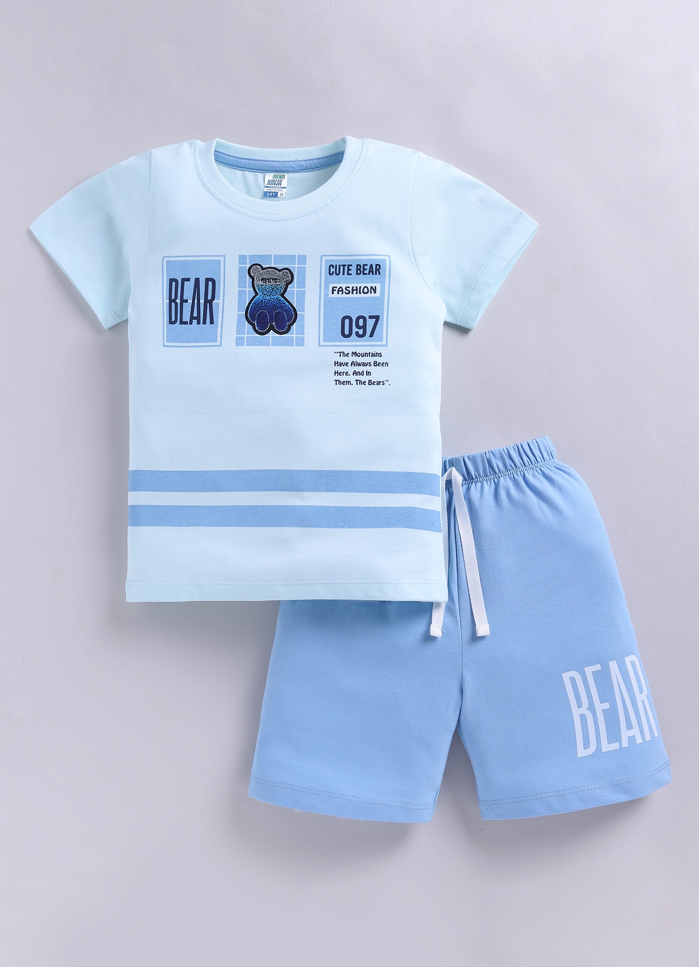 Cute Teddy Pure Cotton Co-Ords Set