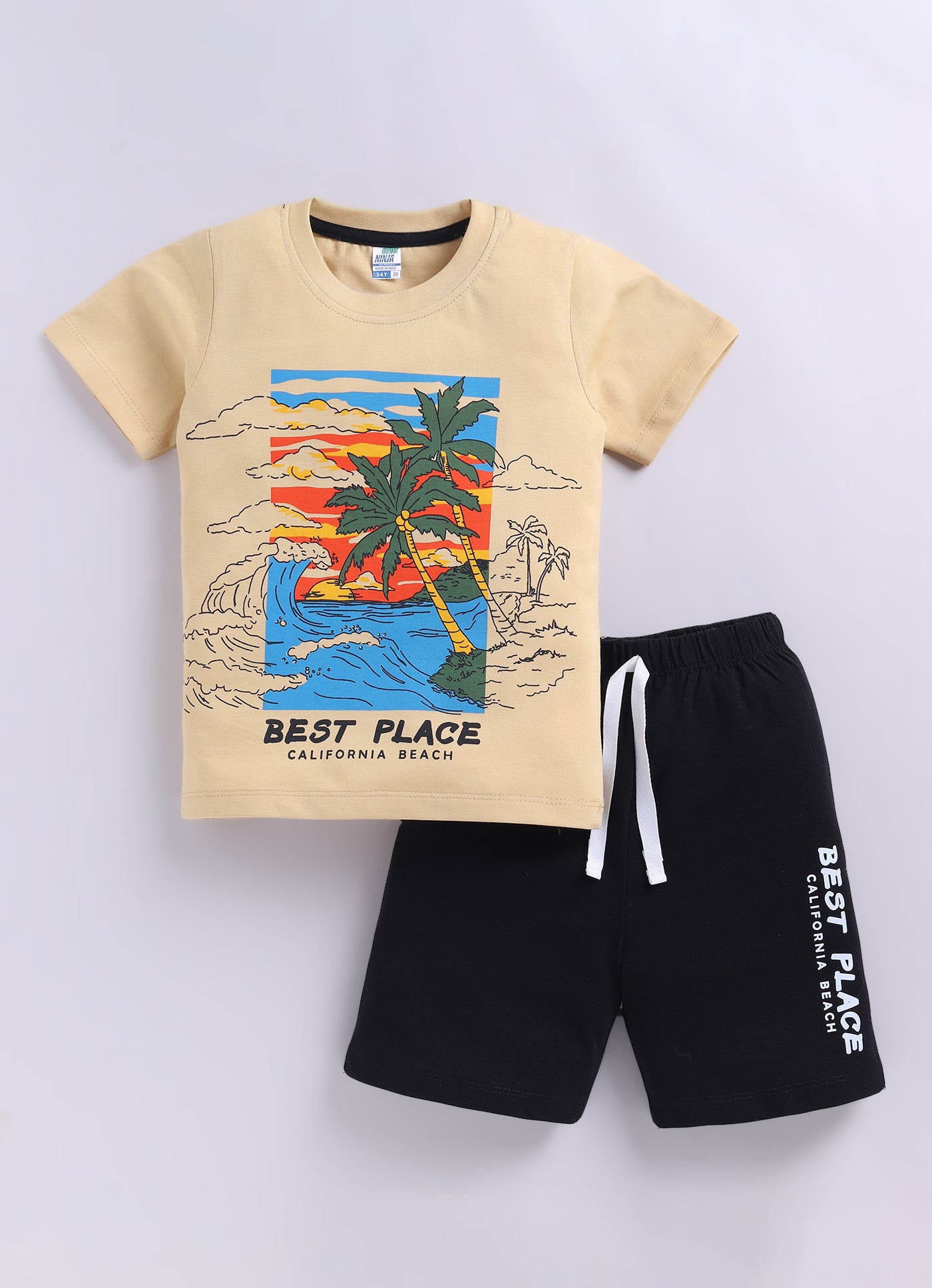 Beach Themed Pure Cotton Co-Ords Set