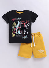 Typographic Printed Pure Cotton Co-Ords Set
