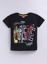 Typographic Printed Pure Cotton Co-Ords Set
