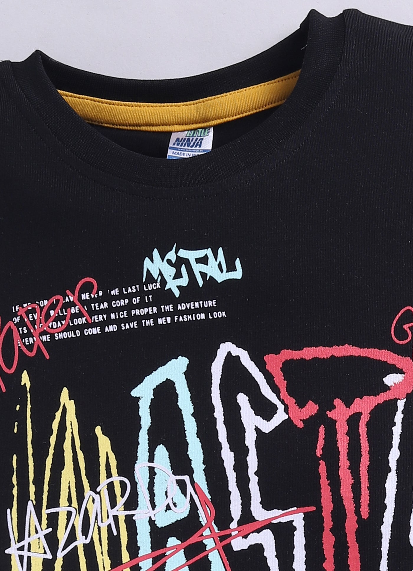Typographic Printed Pure Cotton Co-Ords Set